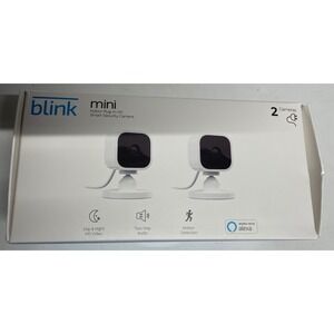 Blink Mini Indoor Plug-In HD Smart Security Camera‎ 2 Cameras